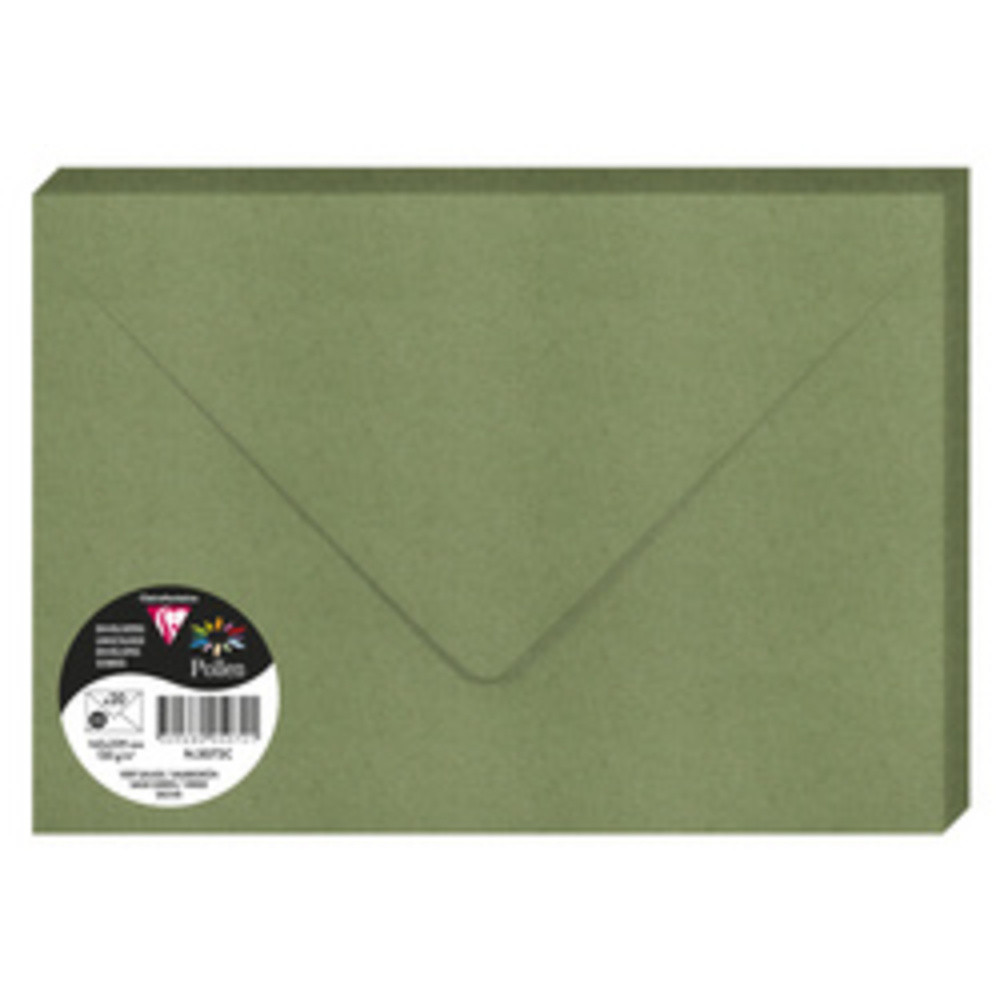POLLEN BY CLAIREFONTAINE Enveloppes C5, argent