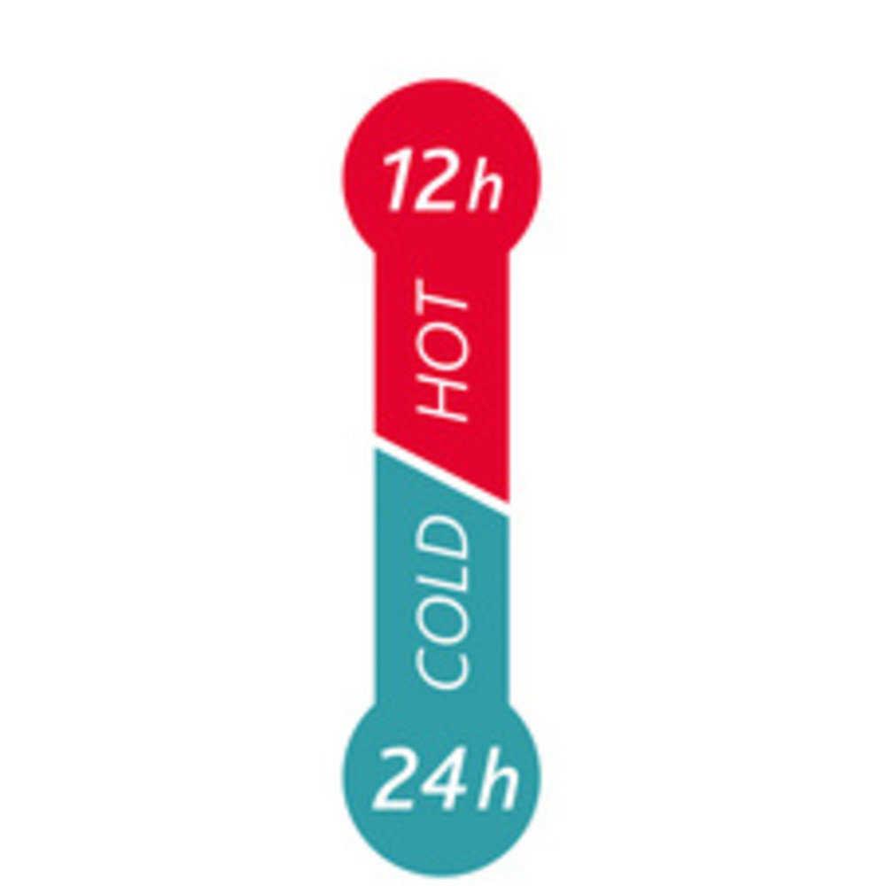 EMSA Bouteille isotherme SENATOR, 0,50 l, manchette rouge