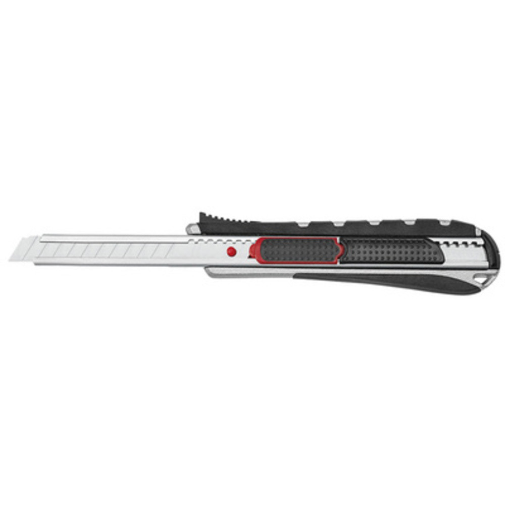 Cutter 2-en-1, lame: 18 mm, noir/rouge