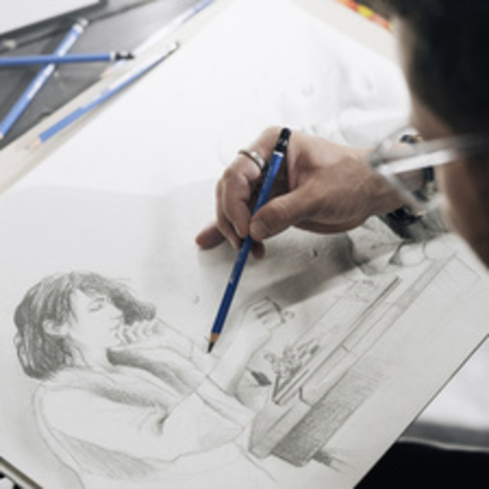 Staedtler Mars Lumograph Crayons à papier de très haute qualité pour écriture et dessin artistique Boîte en métal avec 12 crayons assortis 8B 2H 100 G12 - vue 2