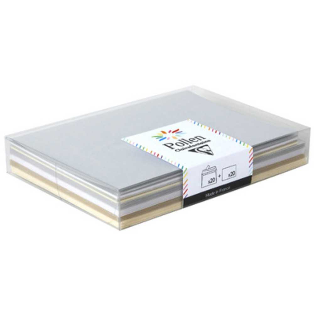 POLLEN BY CLAIREFONTAINE Set de correspondance, Chic
