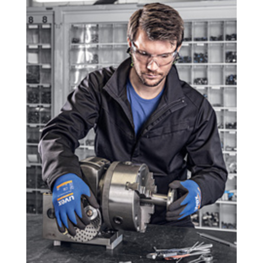 UVEX Gants de travail athletic lite, bleu/anthracite, T. 7