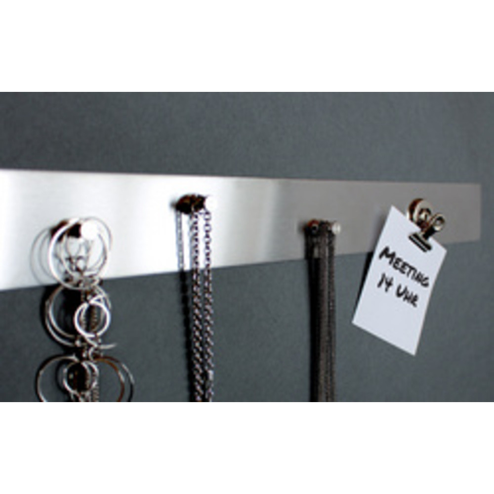 Bande métallique, en inox, 50 x 1.000 mm, argent