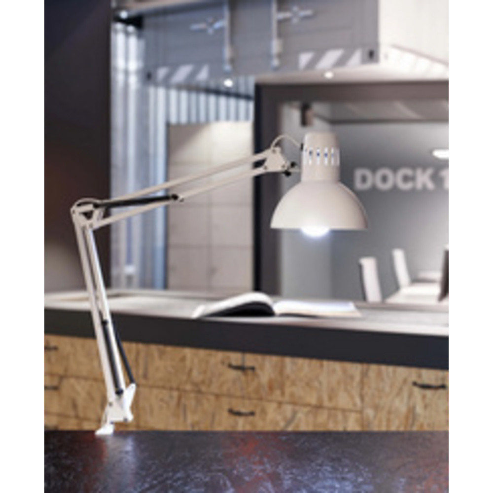 MAUL Lampe de bureau MAULstudy, cartement 55 mm, argent