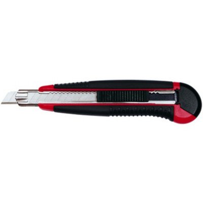 Cutter pro Auto-Load, lame: 18 mm, noir/rouge