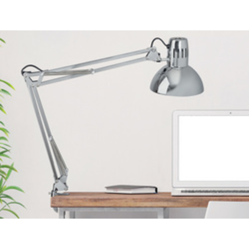 Lampe de bureau MAULstudy chrome, sans ampoule