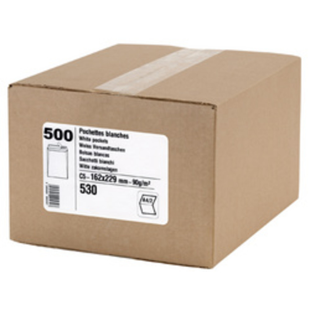 GPV Enveloppes - Blanche - C5 - 162x229mm - Autocollante - Carton de 500 - vue 2