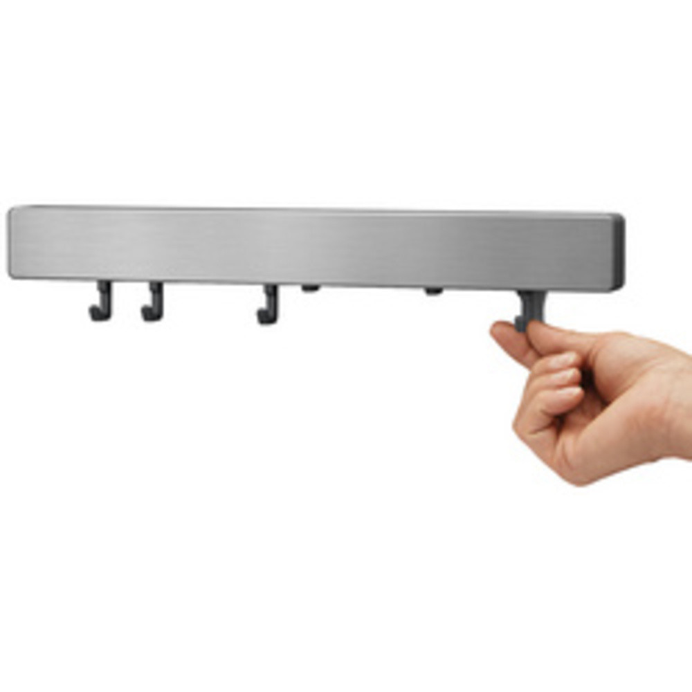 Barre magnétique Metallika, avec crochets, inox