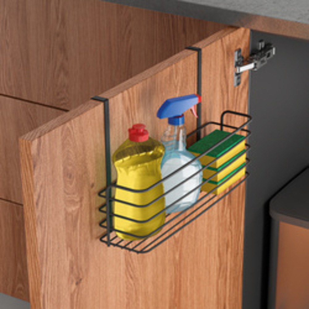 Rangement suspendu Galileo LAVA, haut, noir mat