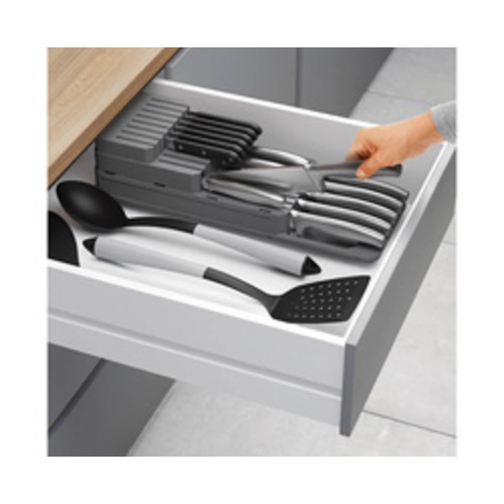 Porte-couteaux Blade-Fit, en PP, gris
