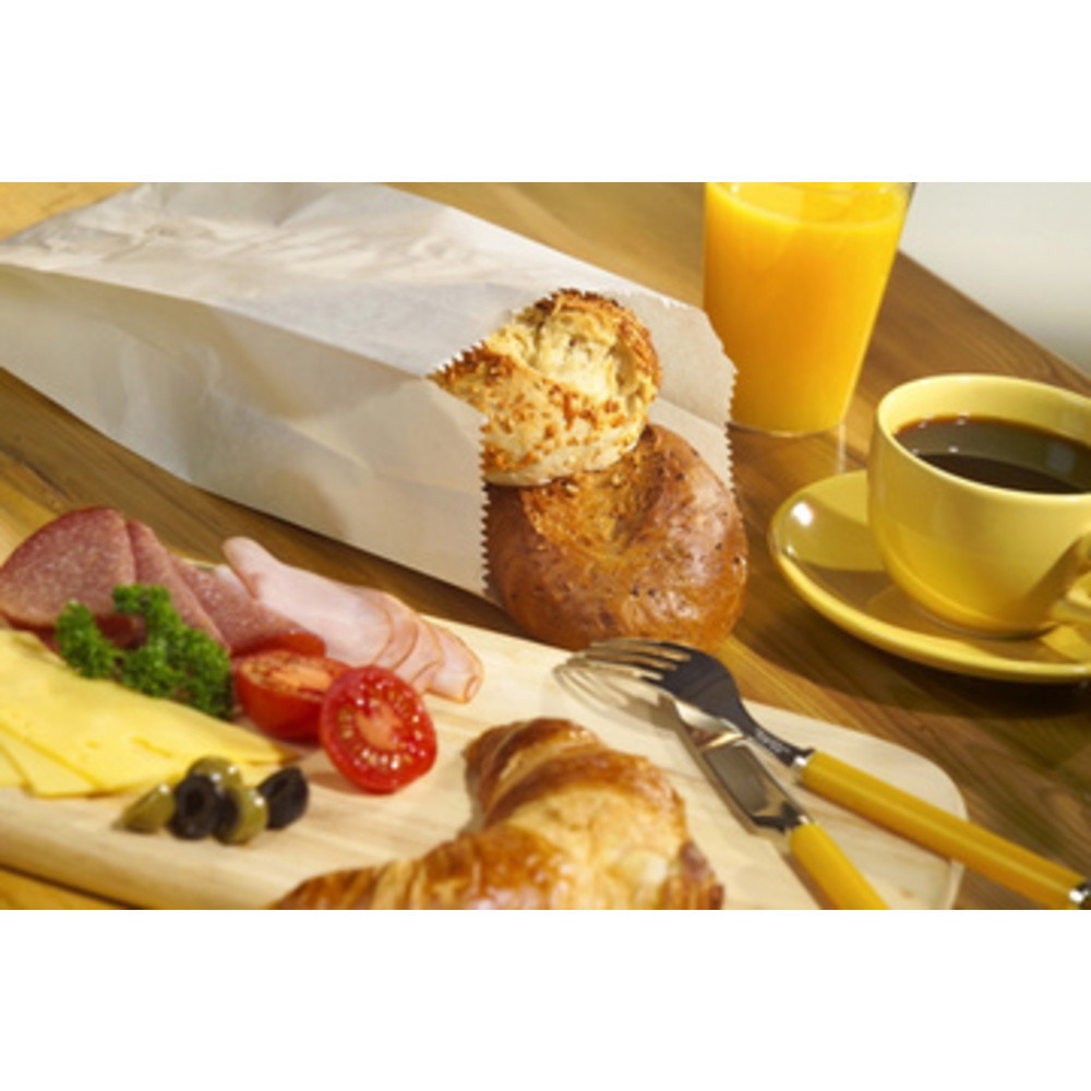 PAPSTAR Sachet  soufflet en papier, blanc