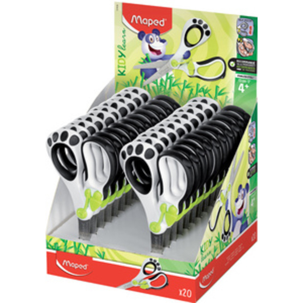 MAPED Ciseaux Koopy, avec aide de dcoupe, prsentoir de 20