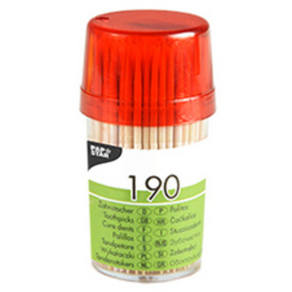 Cure-dent, en bois, rond, longueur: 65 mm