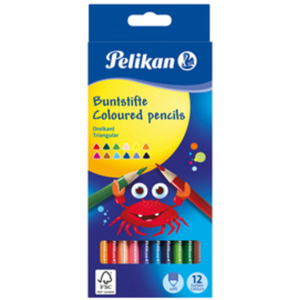 Pelikan Crayons triangulaires fins 12x - vue 2