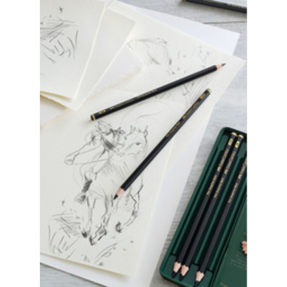 Crayon graphite PITT GRAPHITE Matt, étui de 6