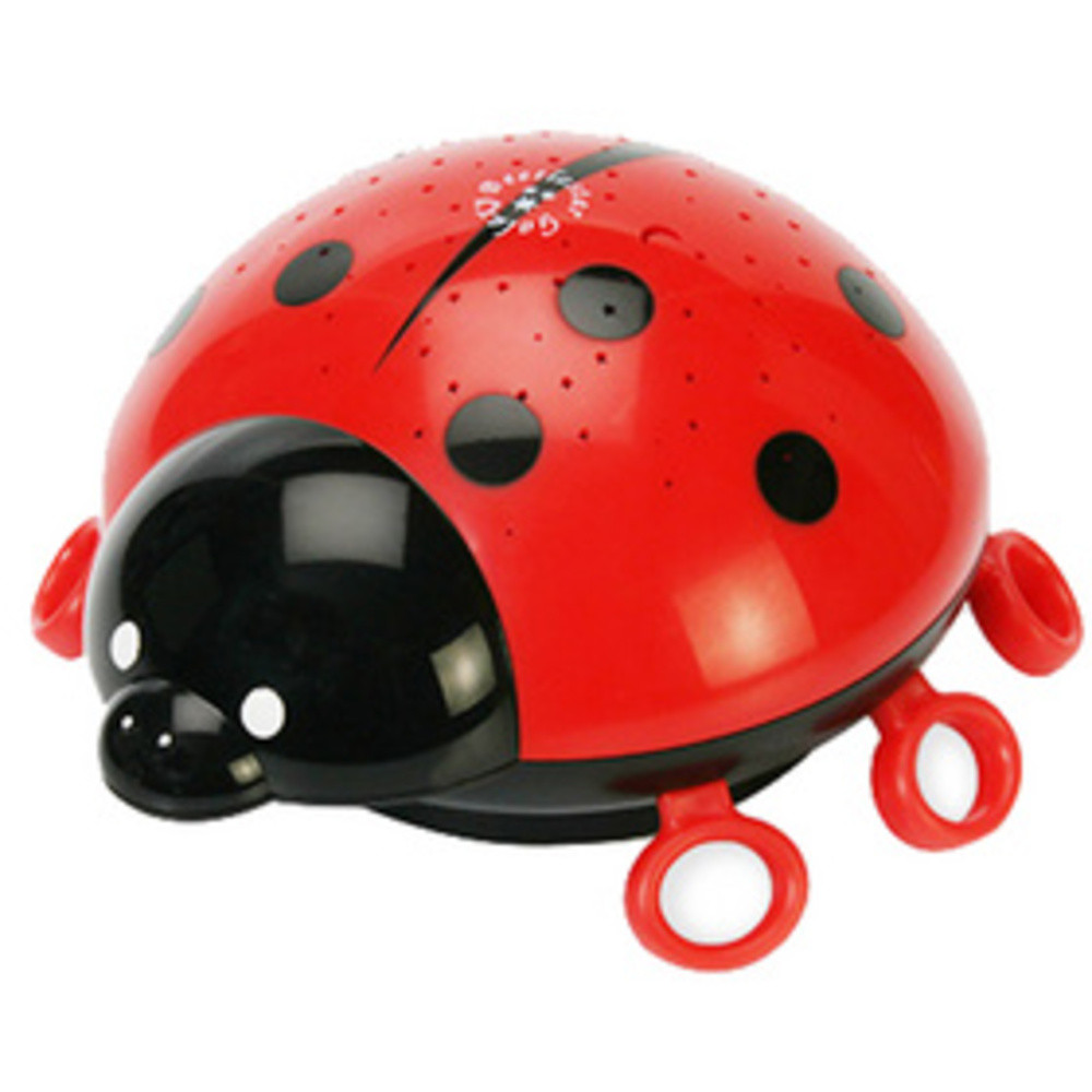 Veilleuse 'coccinelle', noir / rouge
