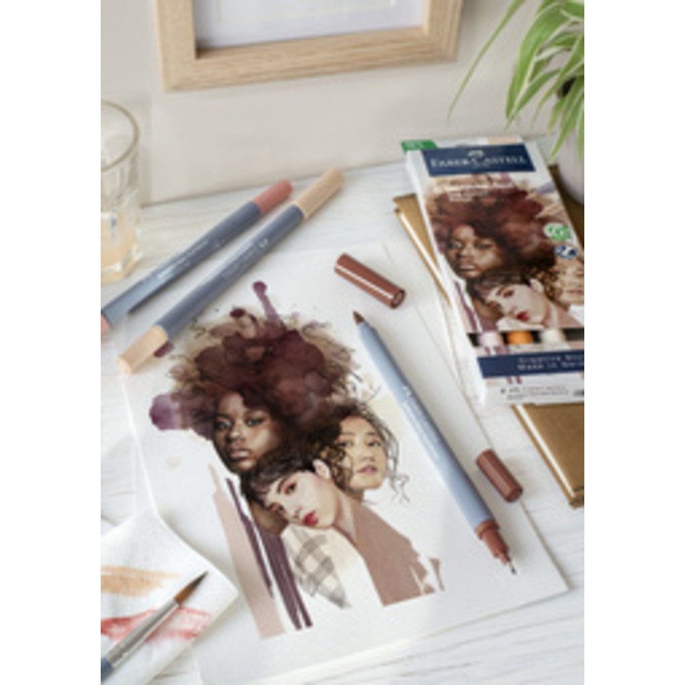 Marqueur aquarelle GOLDFABER, étui Portrait