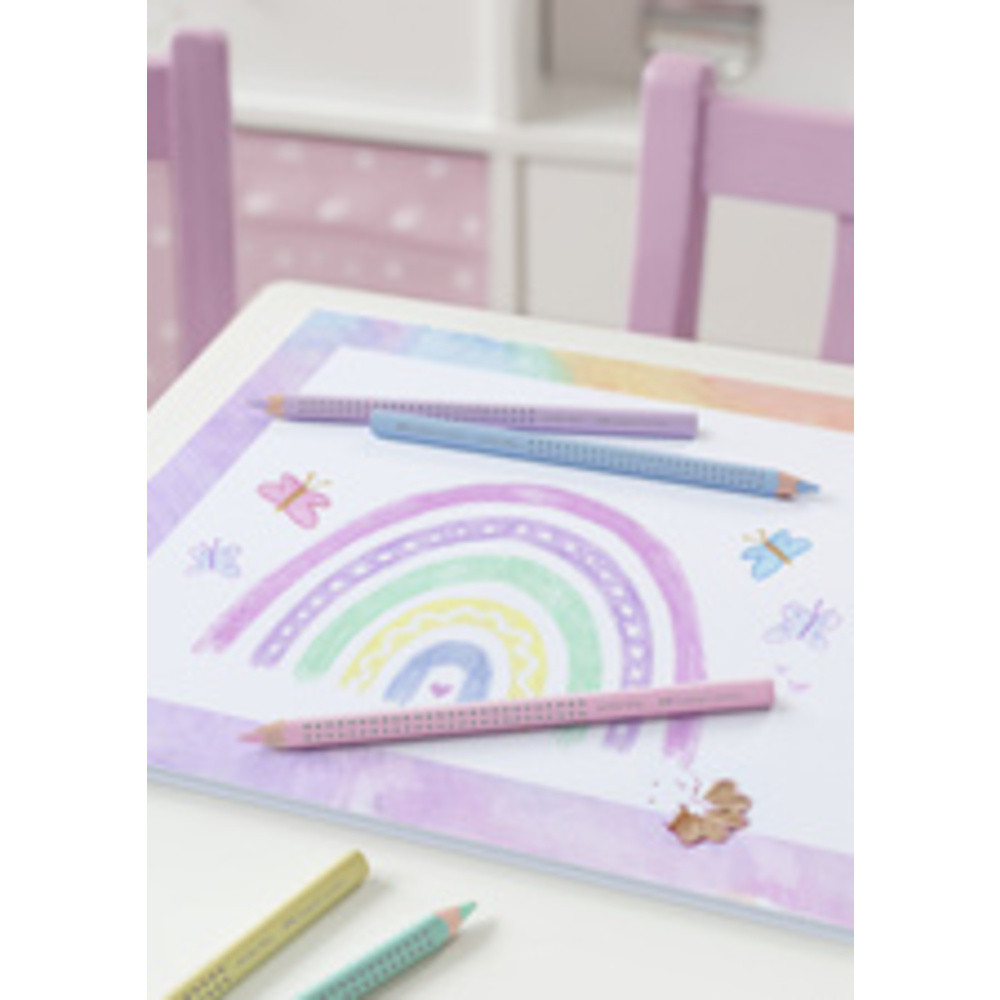 Faber Castell Crayons de couleur Jumbo Grip pastel 5x - vue 2