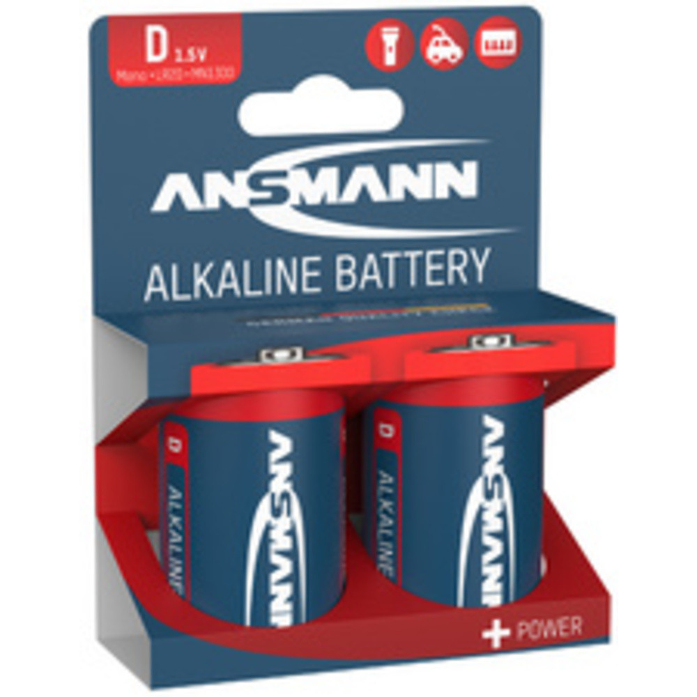 Pile alcaline 'RED', Mono D, blister de 2