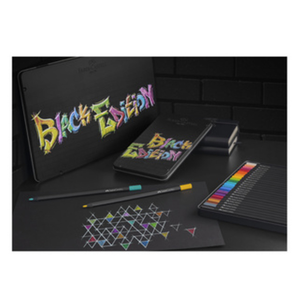 Crayon de couleur Black Edition, étui de 100