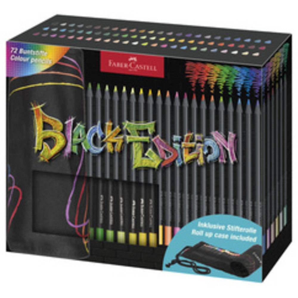 Crayon de couleur Black Edition, étui-rouleau