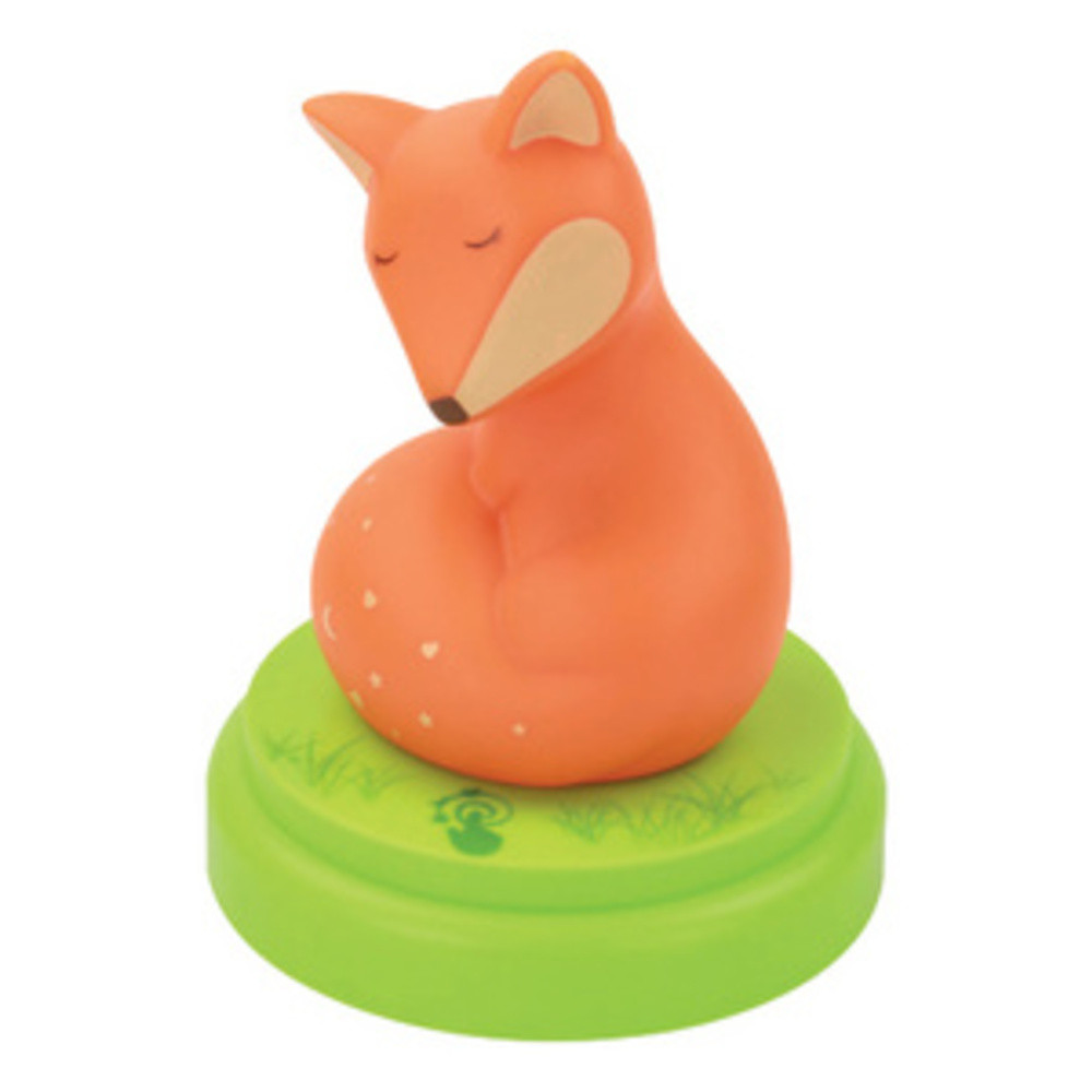 Veilleuse Renard, vert / orange