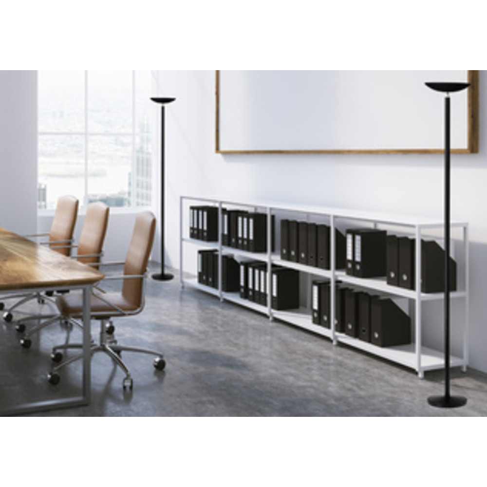 Lampadaire à LED FIRST, gris métallisé