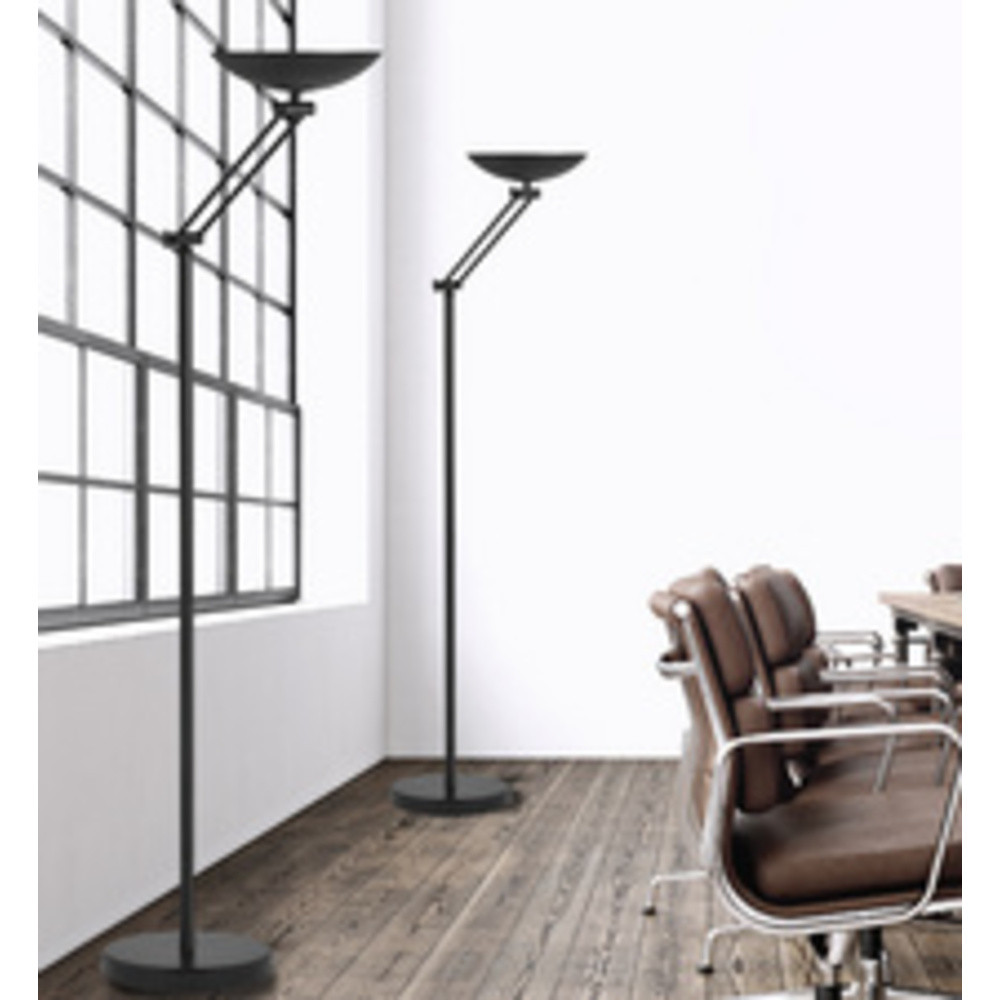 Lampadaire à LED FIRST ARTICULATED, noir
