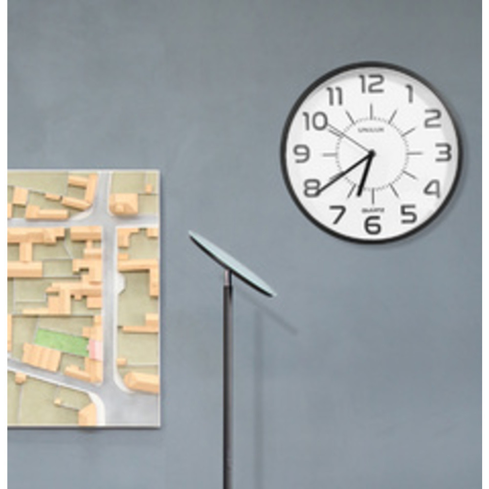 Horloge murale à quartz POP PL, diamètre 305 mm, noir