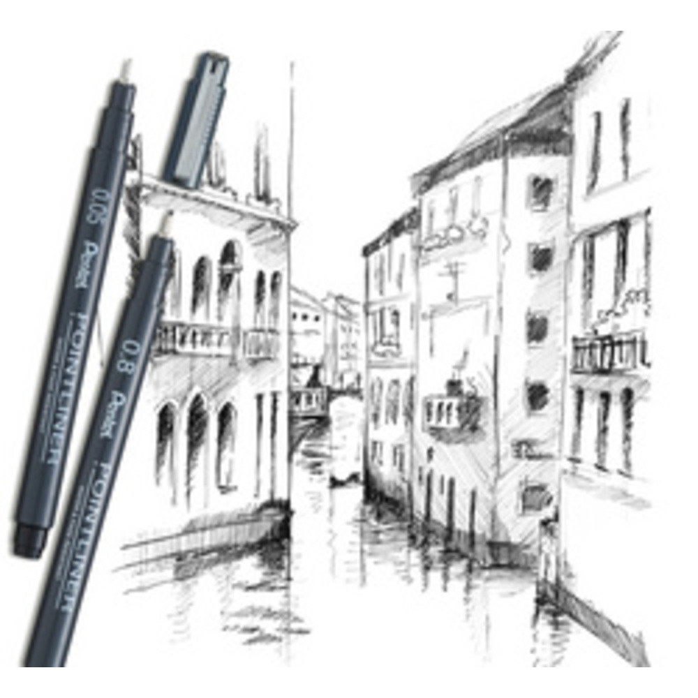 Stylo Pentel Fineliner POINTLINER Pigment 14er Set 14x