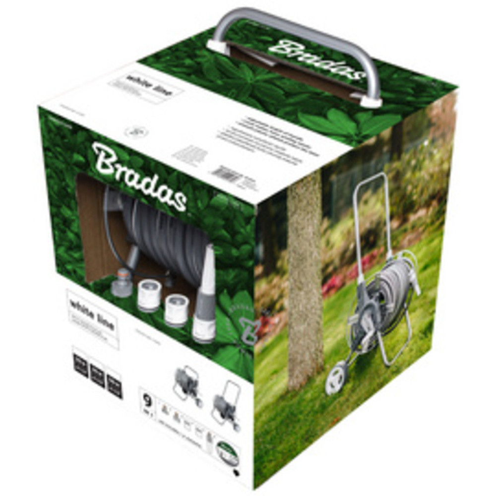 BRADAS Dvidoir de tuyau WHITE SILVER PLUS, kit, 1/2', 20 m
