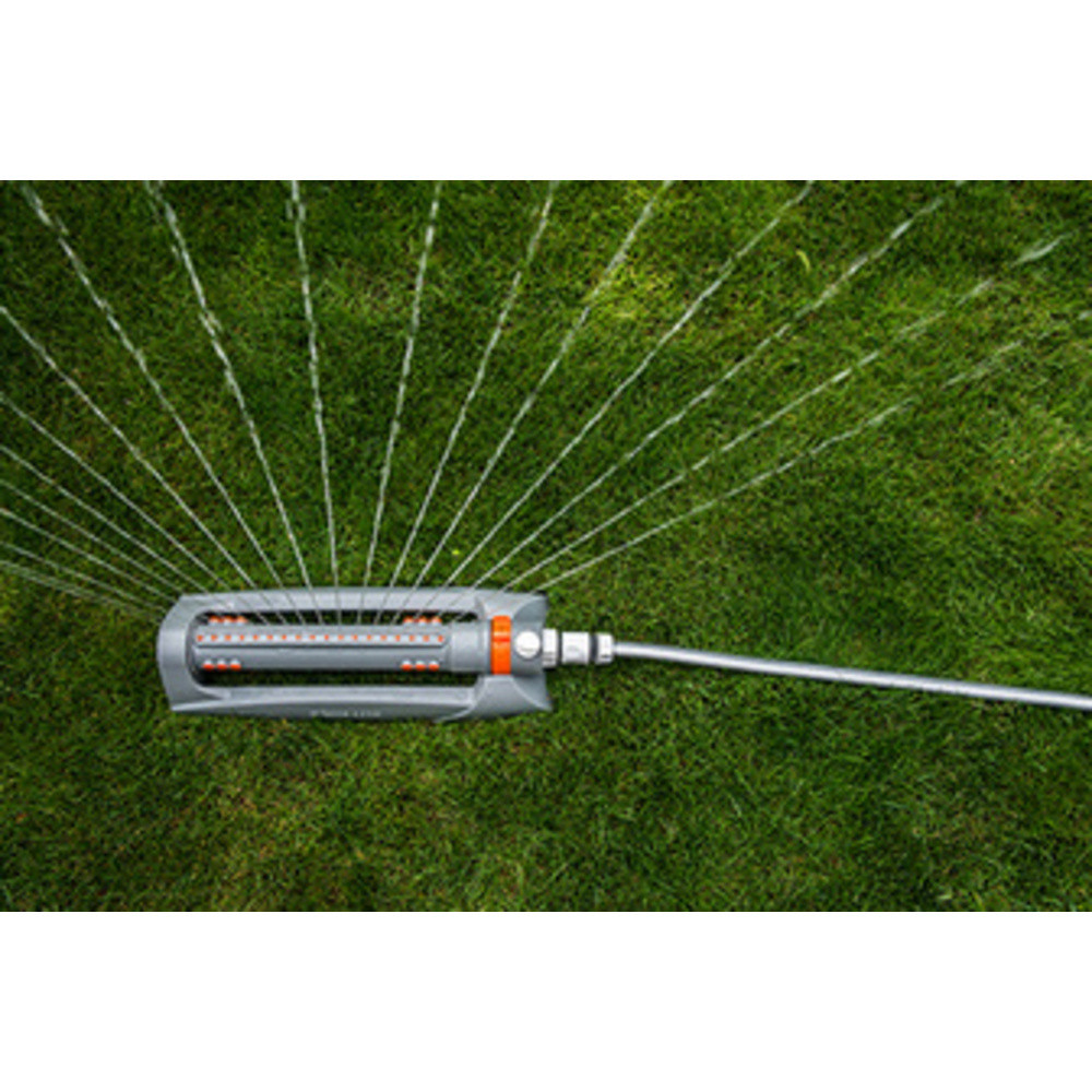 BRADAS Arroseur oscillant WHITE LINE, 18 buses, gris/orange