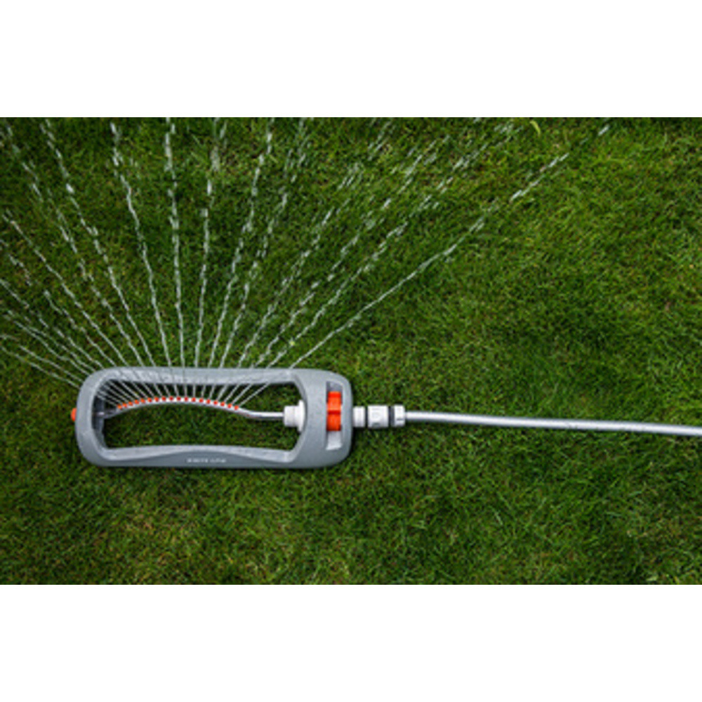 BRADAS Arroseur oscillant WHITE LINE, 18 buses, gris/orange