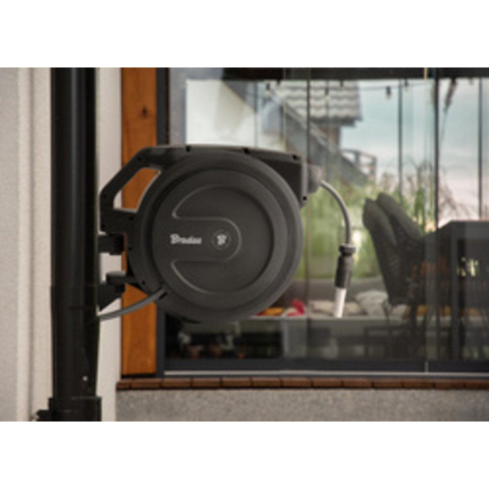 BRADAS Kit d'enrouleur de tuyau WHITE LINE 1/2', 20 m