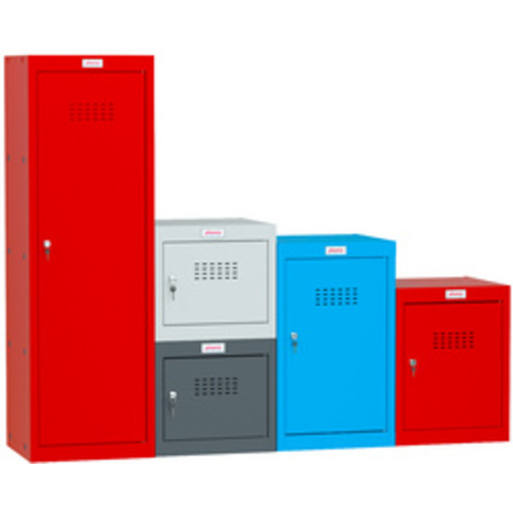Casier cubique CL0544, serrure à clé, gris clair