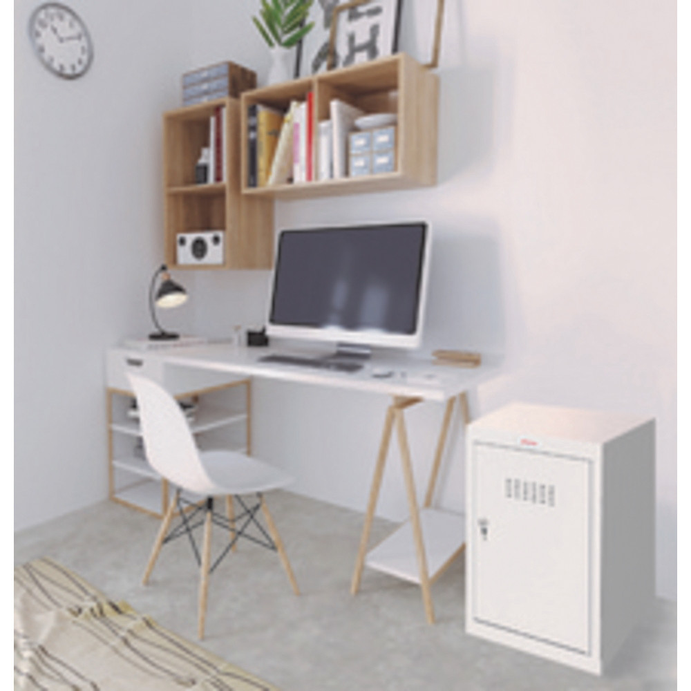 Casier cubique CL0644, serrure à clé, bleu