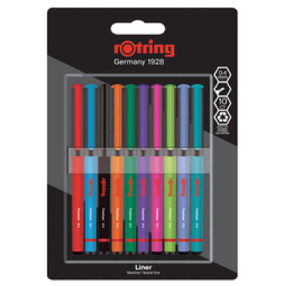 Stylo Rotring Feutres fins 10x - vue 2