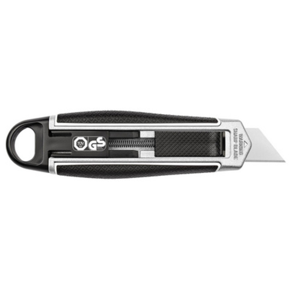 Cutter pour gauchers, lame trapèze, noir/argent