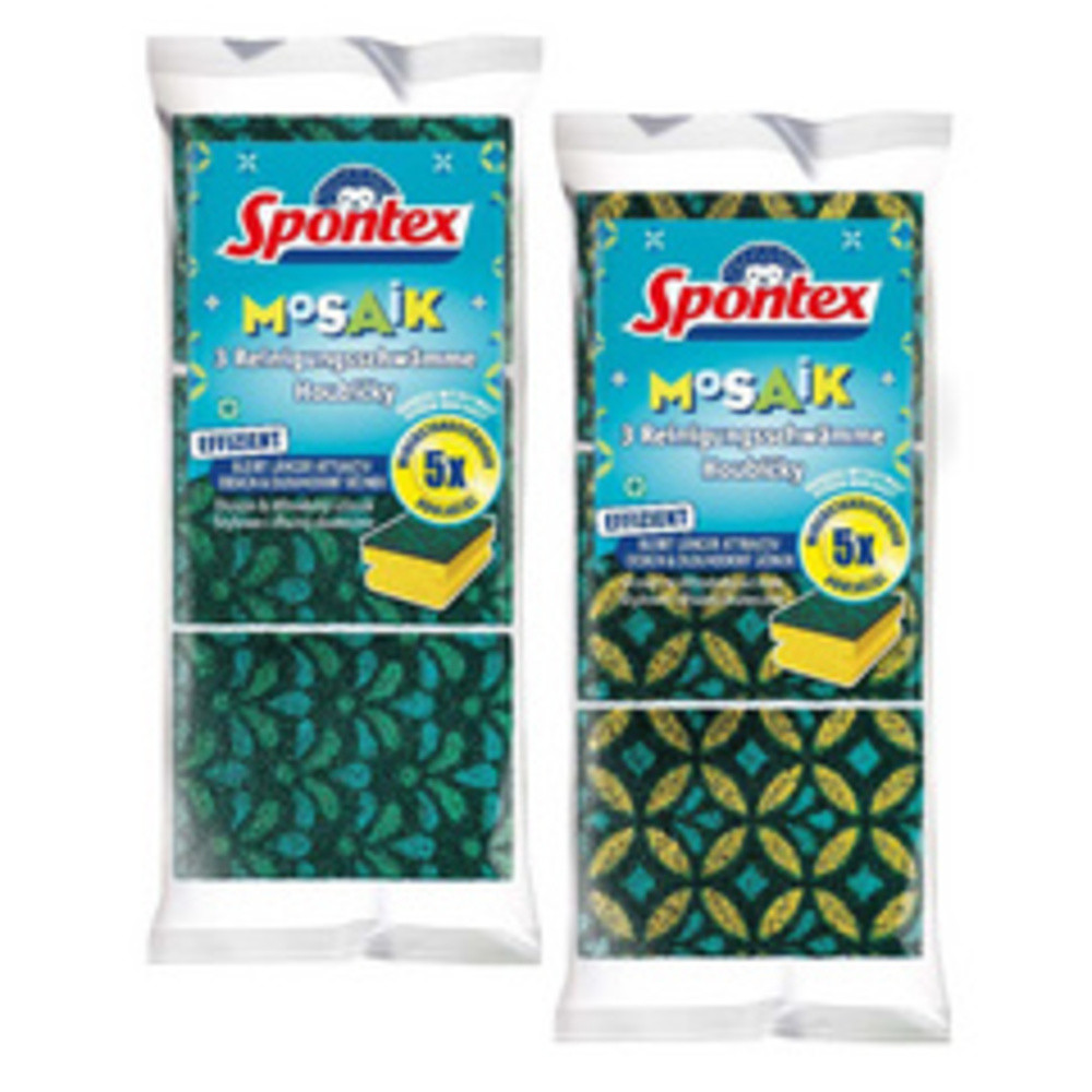 Éponge Mosaik pack de 3 assorti