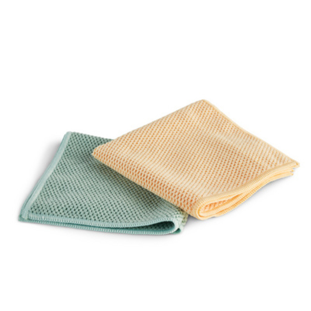 Chiffon microfibre en fibres recyclées pack de 2