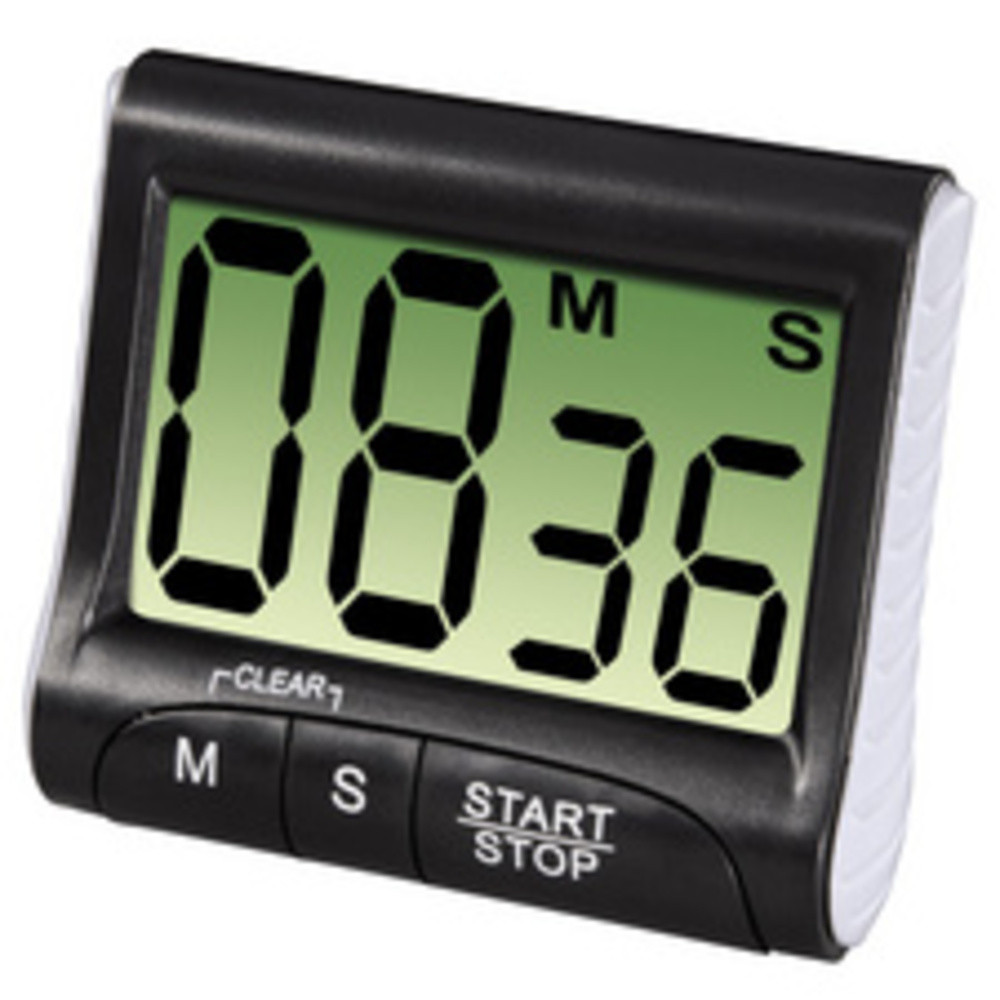 XAVAX Minuterie de cuisine 'Countdown', numrique, noir