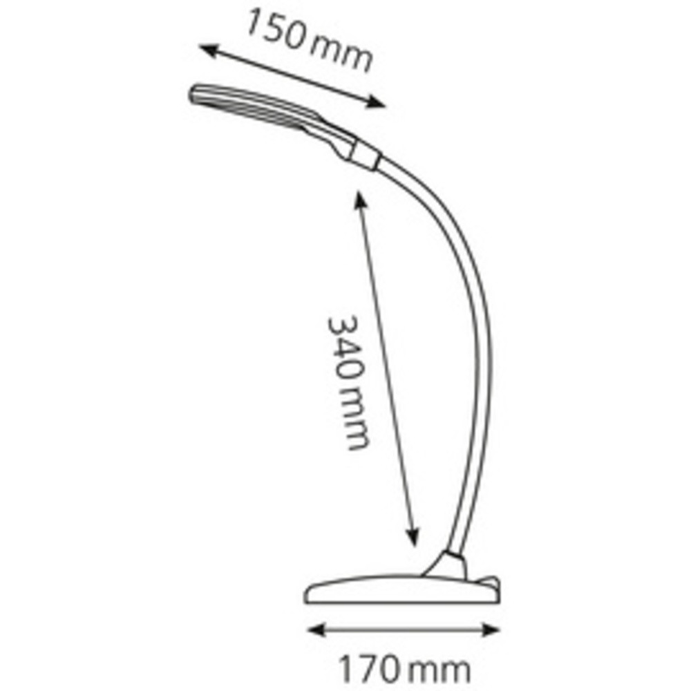HANSA Lampe de bureau  LED Twist, argent