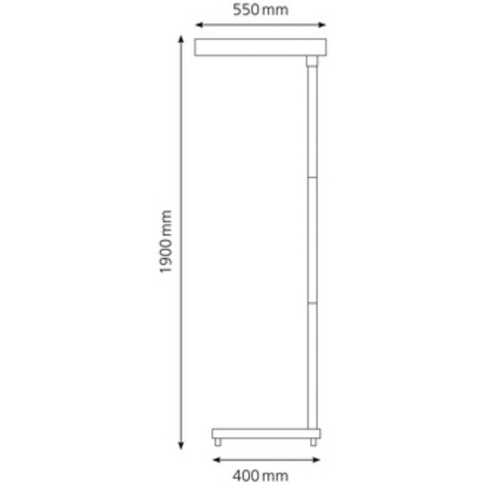 HANSA Lampadaire  LED Maxlight, hauteur: 1.900 mm, argent