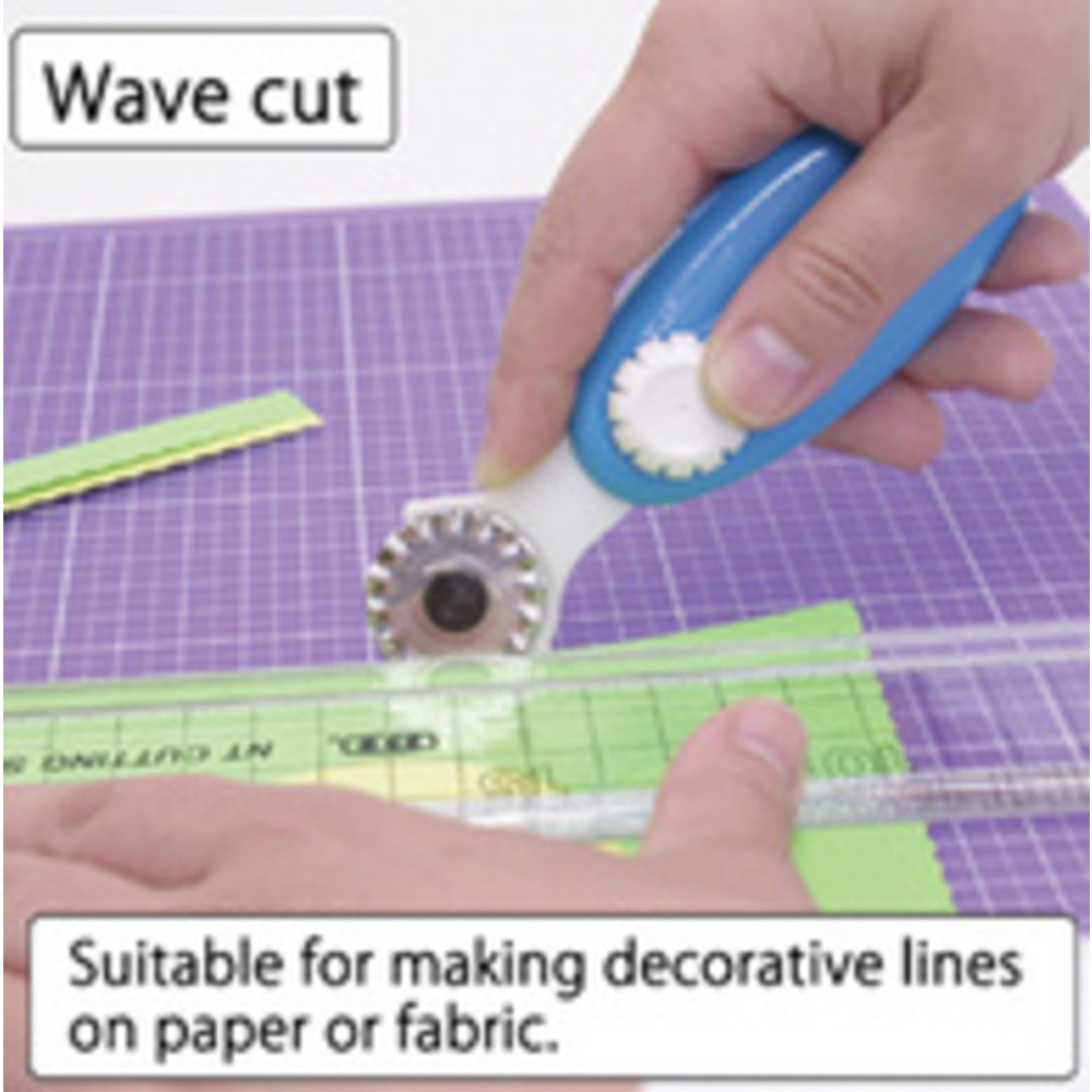 NT CUTTER WA-2P, botier plastique, pour coupe ondule, bleu