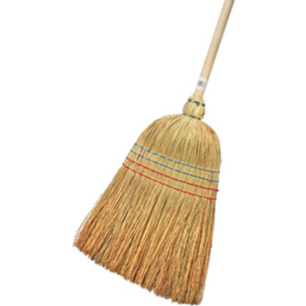 PEGGY PERFECT Balai en paille avec un manche en bois, 4