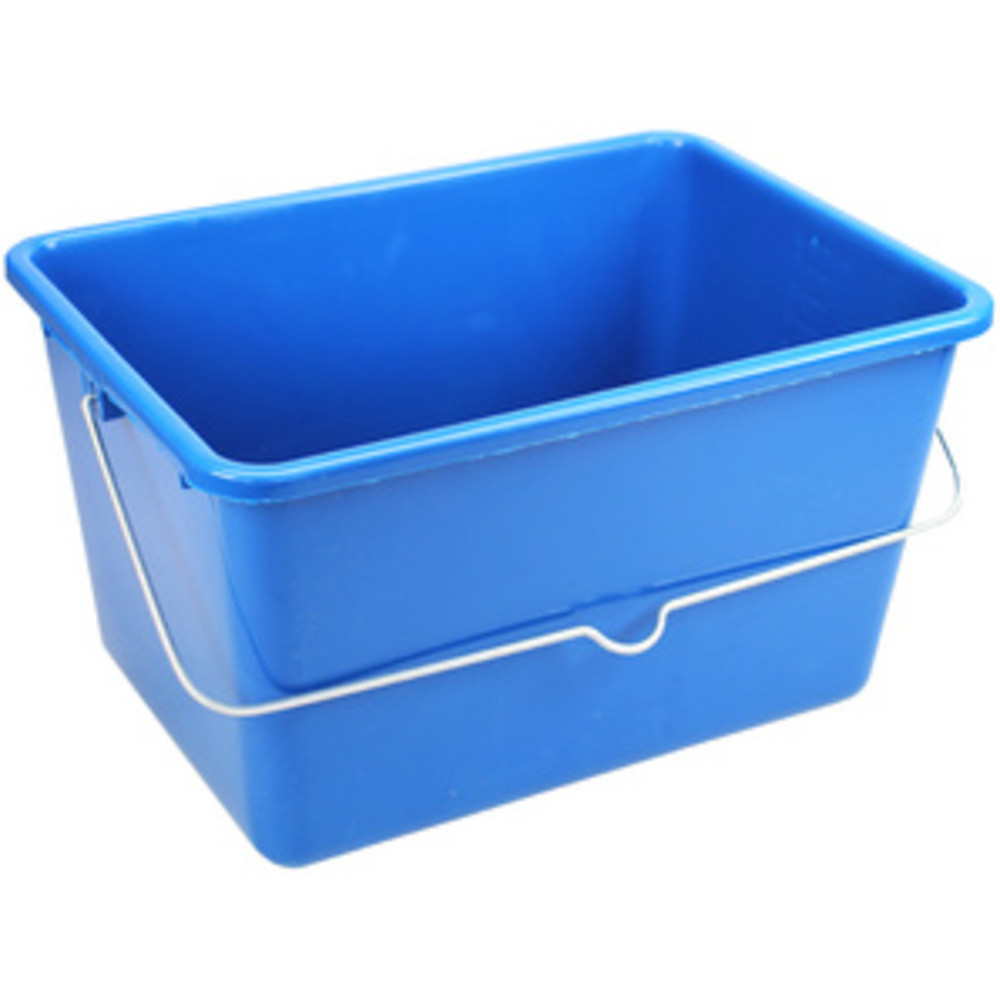 PEGGY PERFECT Seau avec anse en acier, 12 litres, bleu