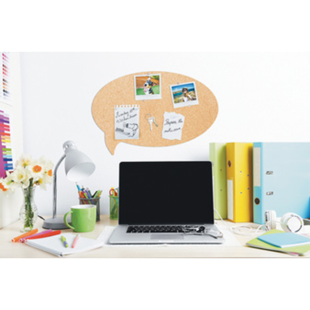 SECURIT Tableau mural en liège SILHOUETTE 'Bulle'