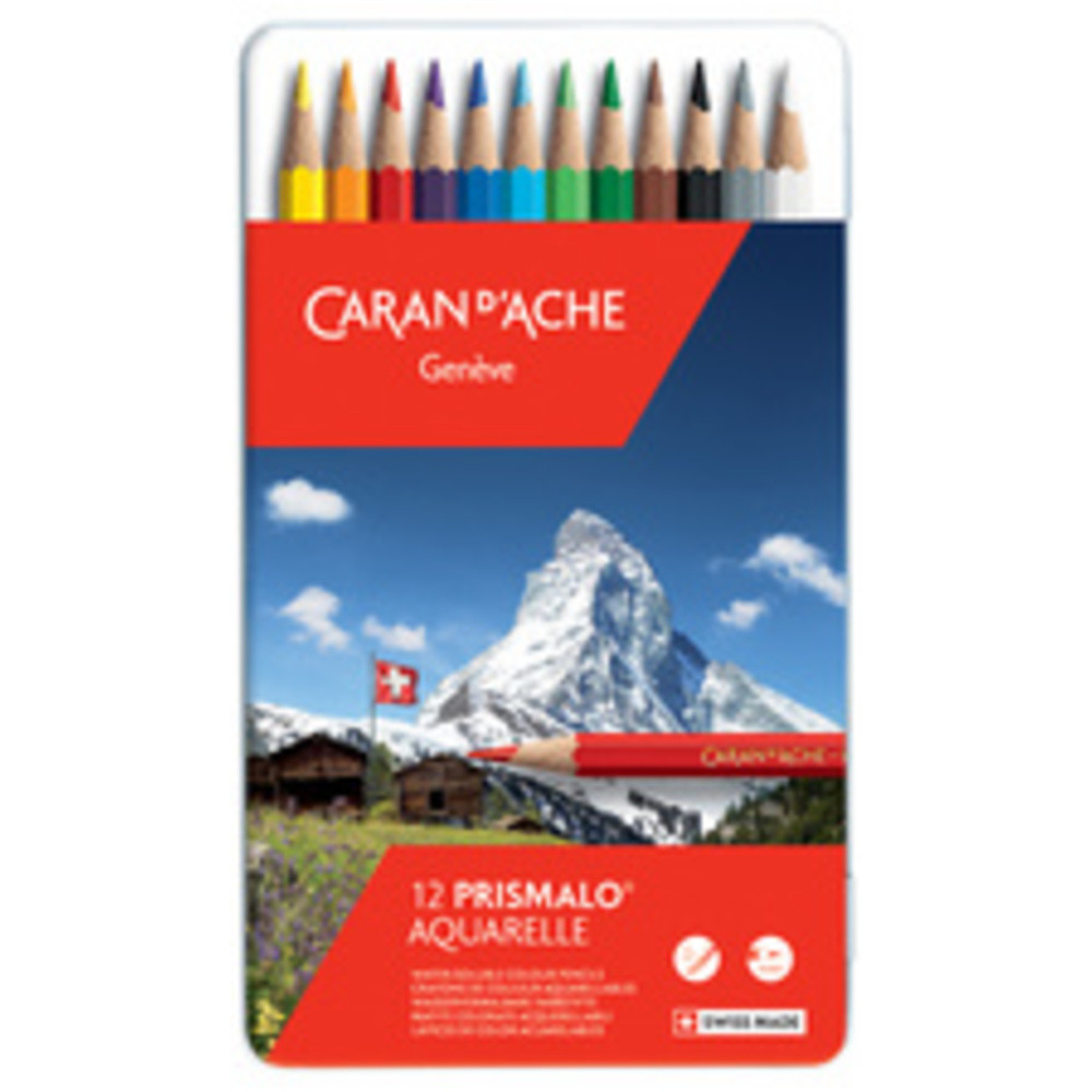 CARAN D'ACHE Crayon de couleur PRISMALO Aquarelle, 18 pices