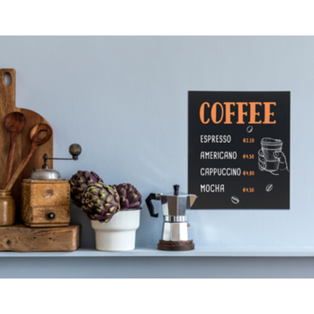 SECURIT Ardoise murale SILHOUETTE 'Rectangle'