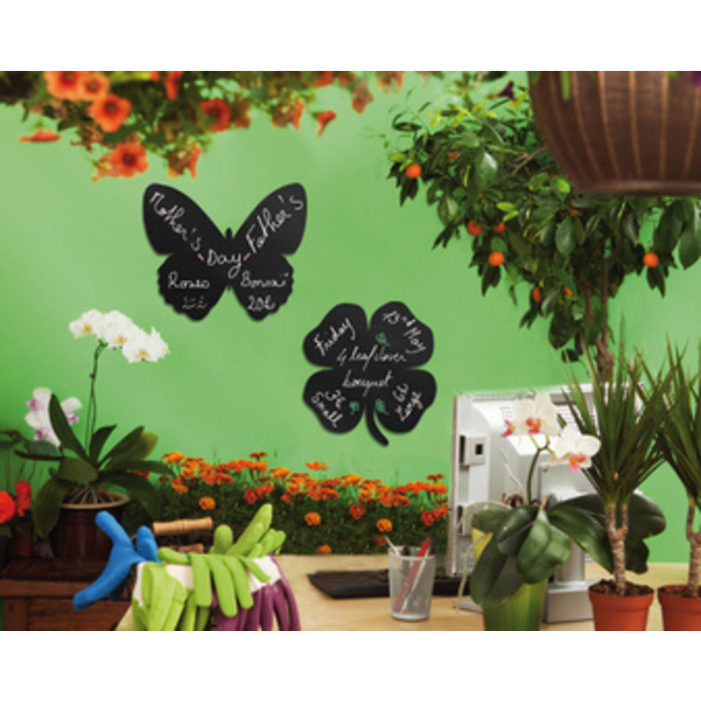 SECURIT Ardoise murale SILHOUETTE 'Trfle'